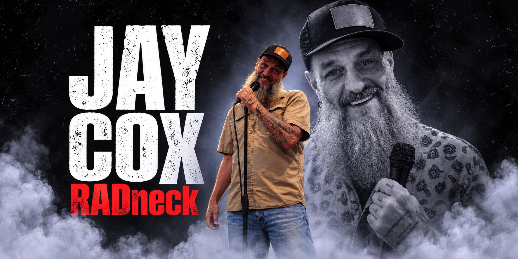 Jay Cox, The RADneck — comedian, songwriter, and guitar-picker.
